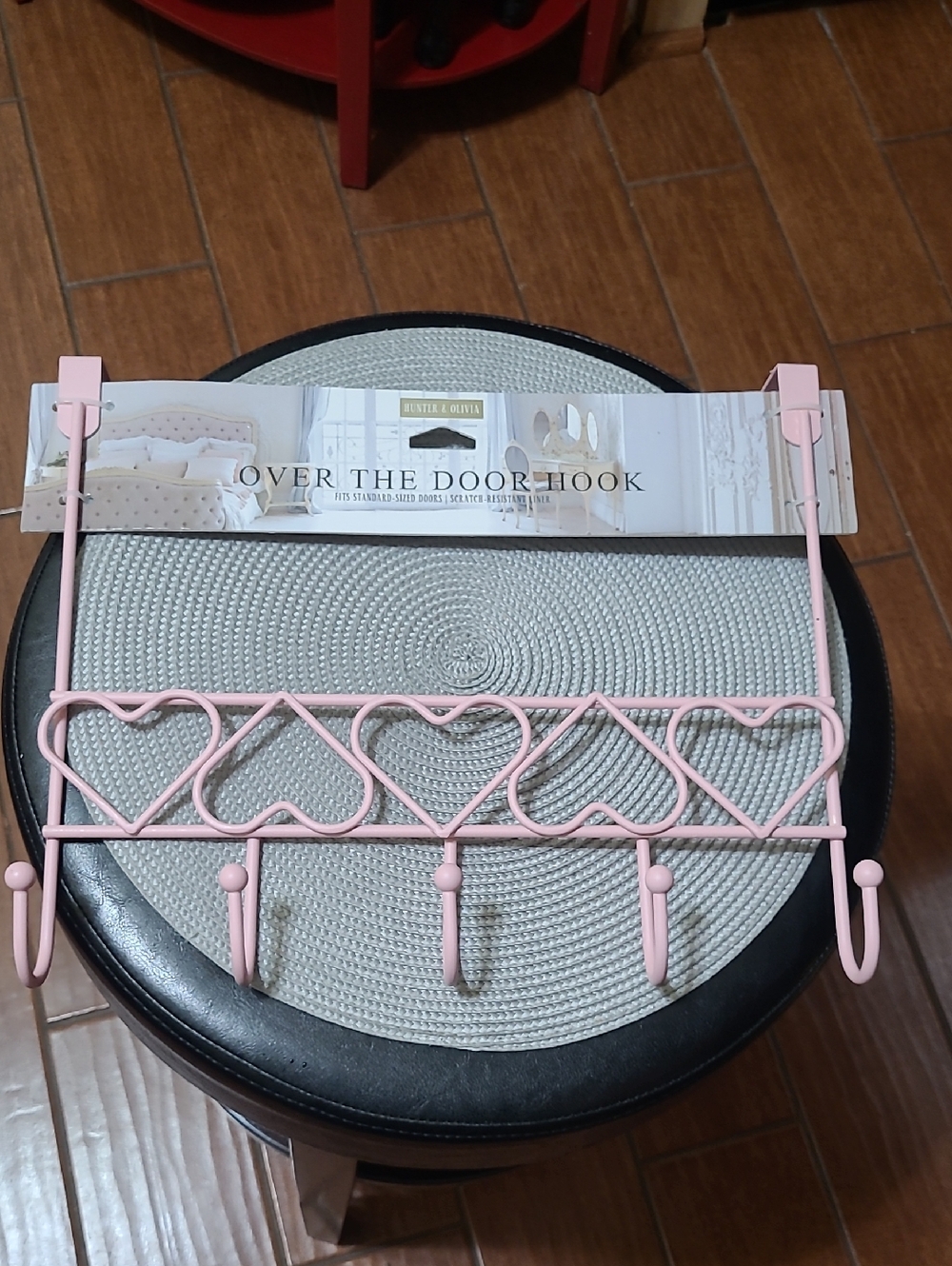 Over-the-Door Hearts Hook Rack